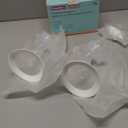 PumpMomus 17mm Oval Flanges with Soft Rim Compatible with Spectra S2 S1 9 Plus Breastpumps Accessories, Replacement Breast Shield and Duckbill Valves for Spectra Pump Parts and Flange