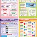 Daydream Education Physics Classroom Posters - Set of 12 - EXTRA LARGE 33" x 23.5" - Gloss Paper - STEM Middle & High School Class Decoration - Wall Charts