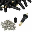50Pcs TPMS 20008 Rubber Snap-in Valve Stems Tire Valve Stem Replacement VS 950 VS950 15263240 for GM Chevy