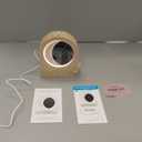 Sunrise Alarm Clocks for Bedrooms, Stepless Dimmable Moon Lamp Dual Alarm Clock Wake Up Light with 12Levels Volume for Heavy Sleepers, 10 Natural Sounds with Timer, Gifts for Women (woodgrain)