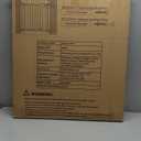 Fairy Baby Walk Through Baby Gate 38.5-43.5 Inch Wide for Stairs, Pressure Mounted Safety Gate with Door No Drill, Black Tension Metal Gate for Dog and Toddler