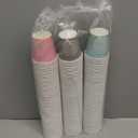 LITOPAK 300 Pack 3 oz Disposable Bathroom Cups, Colorful Small Disposable Paper Cups for Parties, Picnics, Barbecues, Travel and Events