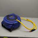 Goodyear Air Hose Reel Retractable 3/8" Inch x 50' Foot Hybrid Polymer Hose Max 300PSI Commerical Polypropylene Construction