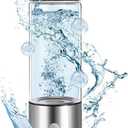 New Hydrogen Water Bottles, Portable Hydrogenated Water Bottle with SPE PEM Technology, 420ml Hydrogen Water Bottle Generator, Rechargeable Ionizer Machine for Office, Home, Travel