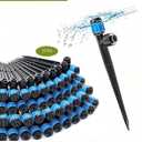 35Pcs Push-to-Fit Drip Irrigation Emitters for 1/4" Irrigation Tubing,360 Degree Adjustable Water Flow Emitters Irrigation Drippers for Garden Watering System