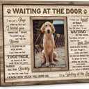 Dog Memorial Wooden Frame - Pet Photo Frame 8''x10'' with Meaningful Quote, in Loving Memory of Pup - Dog Loss Bereavement Keepsake, Wall Hanging, Table Decor - Sympathy Gifts for Pet Lover (Beige)