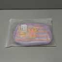 Fanny Pack for Girls,Birthday Easter Gifts,Chenille Initial Letter Girls Crossbody Bag,Preppy Teen Belt Bag for Graduation Travel Gifts,Cute Sequin Trendy Stuff. (W, Purple)