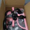 besrey Colorful Lighting Toddler Tricycle for Ages 18 Months to 5 Years, Toddler Bike with Bell, Kids Tricycle, Gift for 2-5 Year Olds, Toy for Boys and Girls, Tricycle for Toddlers, Pink (Pink Flash Wheel)