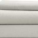 Lane Linen 100% Cotton Twin XL Flannel Sheet Sets - Brushed for Extra Softness - Breathable, Deep Pocket, Warm & Cozy Twin Bed Sheets
