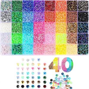 Bedazzling Kit,Colorful DIY Resin Rhinestone kit,2026 New Resin Jelly Rhinestones for Crafting Nails Face Makeup Crafts Tumblers(24000)