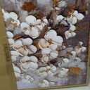 Canvas Wall Art for Living Room Wall Decor for Bedroom Office Wall Decoration Gold Accent White Flower Tree Landscape Painting Wood Frame Artwork Room Aesthetic Home Decor 20x40 in