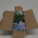 Artificial Hydrangea Flowers, 4 Pcs 21 Inch Real Touch Faux Hydrangea Stems for Valentines Day Gifts, Spring Weddings & Home Decor, Vase Arrangements-Light Blue (21-inch, 4Pcs, Pea Blue)