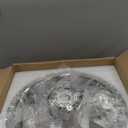 Fandelier Ceiling Fan with Lights and Remote Control Dimmable Crystal Ceiling Fan LED 3 Color 6 Speeds Chandelier Fan Bedroom Kitchen Living Room (Chrome 2)