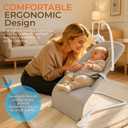 Portable Baby Bouncer Seat with Wide Base for Excellent Stability & Support