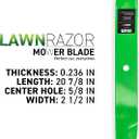 8TEN LawnRAZOR Mower Blade for Scag 48111 482879 539101733 High-Lift 3-Pack