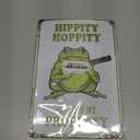 Frog Room Sign Funny Frog Bedroom Door Decor Vintage Metal Tin Signs Hippity Hoppity Get Of My Property Sign No Trespassing Signs Warning Sign Retro Frogs Wall Decor Aesthetic For Home Mushroom Decorations Room Rules Sign House Stuff Garden Bathroom Sign Decor 8 X 12 In (033)