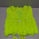 Lilosy Sexy Garter Belt Mesh Lace Babydoll Lingerie Dress Set with Thong 3XL