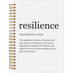 Inspirational Notebook,Inspirational Journal,Inspirational Journal for Women Men Writing,Resilience Spiral Notebook 8.35.5 Inch