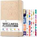 Legend Wellness Planner & Food Journal Pocket  Daily Diet & Health Journal with Weight Loss, Measurement & Exercise Trackers  Lifestyle & Nutrition Diary  Lasts 6 Months, 3.9x6.3  Seashell (Seashell Gold Foil)