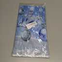 Winter Wonderland Tablecloth Blue Snowflake Winter Party Decorations Winter Wonderland Christmas Lights Snow Disposable Plastic Table Cover for Winter Wonderland Baby Shower Birthday Party Supplies