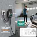 Level 2 EV Charger(WiFi APP/Plug-Play), 48A Nema 14-50p, 25ft Cable ETL Certified, Home Level 2 EVSE Car Charger w/ J1772 Connector, Electric Vehicle Charging Stations (46)