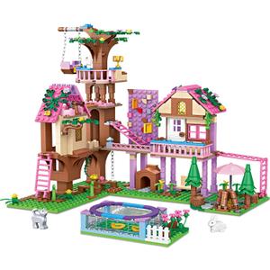 Tree House Building Set Compatible with Friend, 756 PCS Forest House Building Kit Birthday Gift for Kids Girls Age 14+ Years7681