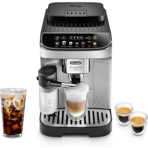 De'Longhi Magnifica Evo Automatic Espresso & Coffee Machine with Automatic Milk Frother for Latte, Cappuccino, Iced Coffee, Built-in Grinder, ECAM29084SB (Magnifica Evo with Automatic Milk Frother)