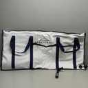 Savvycraft Soft Insulated Fishing Bag, Waterproof Leakproof Fish Storage Insulated Bag with Easy Grip Handles, White 40" L x 20" H