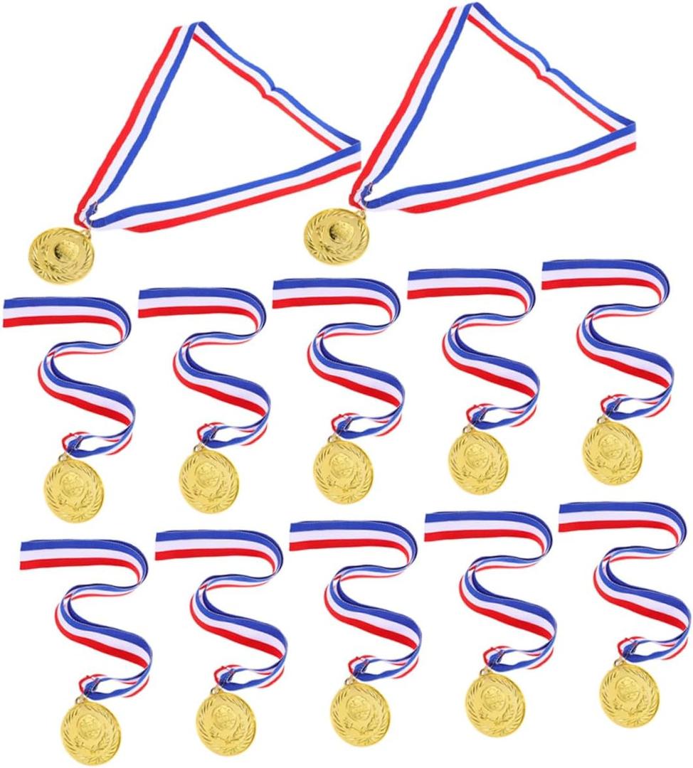 12pcs Funny Baseball Basketball Medals for Boys and Girls Winner Awards Elegant Design for Sports Events