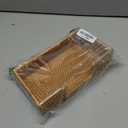 Guest Towel Holder, Rattan Napkin Holder, Wicker Bathroom Napkin Holder Tray, Flat Guest Towel Holder Tray for Toilet Table Restaurant, Honey Brown