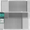 Paramondo Expandable Window Screen, Horizontal (15" H x 21.6" - 40" W, 2 Pack) Adjustable Window Screens, Replacement Window Screens for House Windows