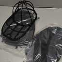 Eiito Hat Washer Cage, Hat Washer for Baseball Caps, Hats Washing Machine with Frame and Washers Bag, Keep the Hats in Shape, Suitable for Adult and Kid's 2 Pack Black