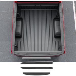 powoq 5.8FT Truck Bed Rail Caps Compatible with 2019-2026 Chevy Silverado GMC Sierra 1500 Truck Bed Rail Cover TPE Tailgate Cap Top Protector Replacement for 2019-2026 Chevy Silverado Accessories