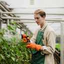 2 x Garden Hose Nozzle Sprayer: 2 Pack 10 Watering Patterns Spray Nozzles Heavy Duty Hose Head Hose Attachment (BlueOrange)