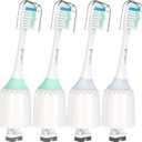 Toothbrush Heads for Philips Sonicare Replacement Heads E-Series, Essence, Xtreme, Elite, Advance and CleanCare Screw-On Electric Handles, Brush Heads for Philip Sonic Care, 4 Pack