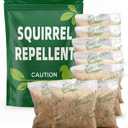 AUDQQM Squirrel Repellent, Outdoor Chipmunk Repellent, Mint Squirrel & Chipmunk Deterrent for Garden, Keep Squirrels Away from Yard, Lawn, Attic & Bird Feeders, Up to 90 Days Support-8 Pouches