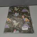 2 x RiukRaiu Dinosaur Christmas Wrapping Paper for Kids Adults - Green Xmas Gift Wrap Santa Hat T-Rex Trees Candy Canes Colorful Flags Stars Snowflakes for Holiday Party - 4 Jumbo Sheets, 40 x 28 Inches Each