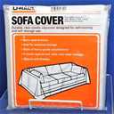 U-Haul Moving & Storage Sofa Cover (Fits Sofas up to 8' Long) - Water Resistant Plastic Sheet Couch Protection - 42" x 134"