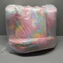 Toddler Chair Comfy,Toddler Couch Fold Out, 2-in-1 Kids Chair,Flip Out Kids Couch,Toddler Sofa Convertible,Children Reading Chair for Age 1-3(Pink) (Glowing Pink Unicorn)