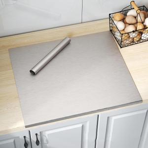 Stainless Steel Cutting Board with Lip 31.5" L X 22.8" W Large Cutting Board Kneading Board Pastry Board Non Stick Board with Rolling Pin for Meat Fruits Vegetables Bread and Baking