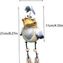 2 x Courtyard Chicken Decoration Yard Decor Backyard Decoration Ornament Landscape Sculptures Decoration Crafts(Blue)