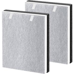 2 Pack Vital 100 True HEPA Replacement Filter Compatible with LEVOIT Vital 100 Air Purifier, H13 and High-Efficiency Activated filter Set, Part Number 100-RF