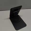 SenseAGE Rotatable Cell Phone Stand, Adjustable Folding Cell Phone Stand for Desk, Home Office Mobile Stand, Desktop Phone Holder, Compatible with iPhone&Smart Phones Accessories (Black)