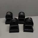Guardrail Post Cover Cap,Railing Balls Easy Install Banister Balls for Fences Gates (Black Lotus 4P)
