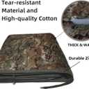 Camo Poncho Liner, Army Blanket, Military Sleeping Bag, with A Compression Carrying Bag, for Traveling, Hiking, Camping, Outdoor Survival, Car Blanket