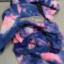 Dog Hoodies Winter Coat for Large Medium Dogs, Pullover 7 Legs Warm Coat Hooded Sweatshirt, Fleece Hoodie for Cold Weather (Bandhnu Pink, 5X-Large) (5XL(Reference Weight 65-88 lbs))