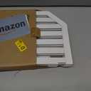 VERTORGAN Bamboo Corner Shelf(2 Pack),2 Tier Plate Organizer for Cabinet and Countertop,Pantry Dish and Spice Rack for Kitchen(White)