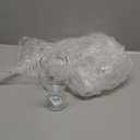 Patelai Set of 4 Clear Glasses 13.5 oz Water Goblet Glass Stemmed Water Glasses for Juice Wine Beer Tea Milk Cold Beverages Drinks Dishwasher Safe