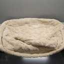 Bedsure Dog Bed for Large Dogs - Donut Pet Bed for Puppy Kitten with Anti Slip Bottom, Round Sherpa Dog Beds with Washable Removable Cover, Cream, 36x36x10 inches (L(36x36x10))