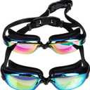 ibasenice 2Pcs Wear Resistant Professional Swimming Goggles for Adults Fog Swim Glasses with Chic Design Lightweight and Comfortable for Water